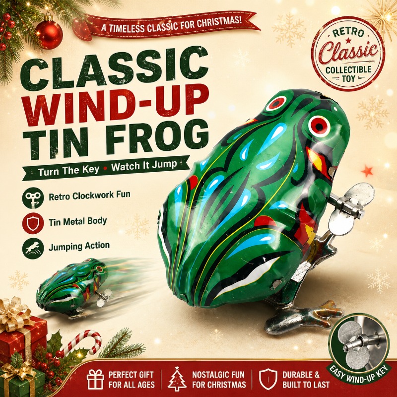 Vintage Collectibles Toys - Grenouille sauteuse vintage en métal à