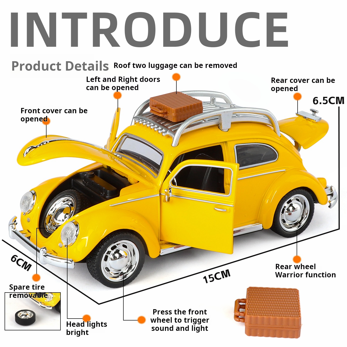 Vintage Collectible Toys For Sale - Modèle de voiture Volkswagen Beetle en