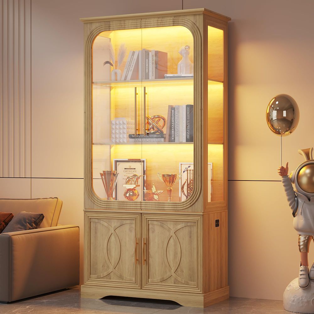 Vitrine avec portes en verre e - Collectible & Vintage Dolls For Christmas avis et prix