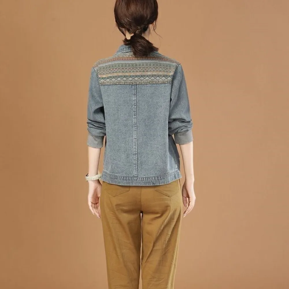 Veste en jean patchwork pour f - Vintage Collectible Clothing avis et prix