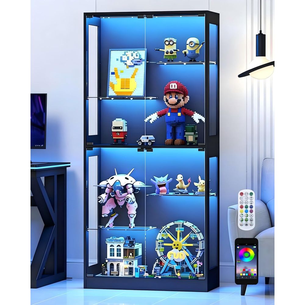 Vitrine avec portes en verre 6 - Collectible & Vintage Dolls For Christmas avis et prix